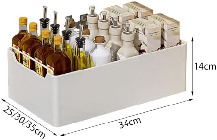 2 Pack No Drill Pull Out Cabinet Organizer with Adhesive Film, Under Sink Storage Solution for Kitchen & Bathroom, Space Saving Cabinet Storage System
