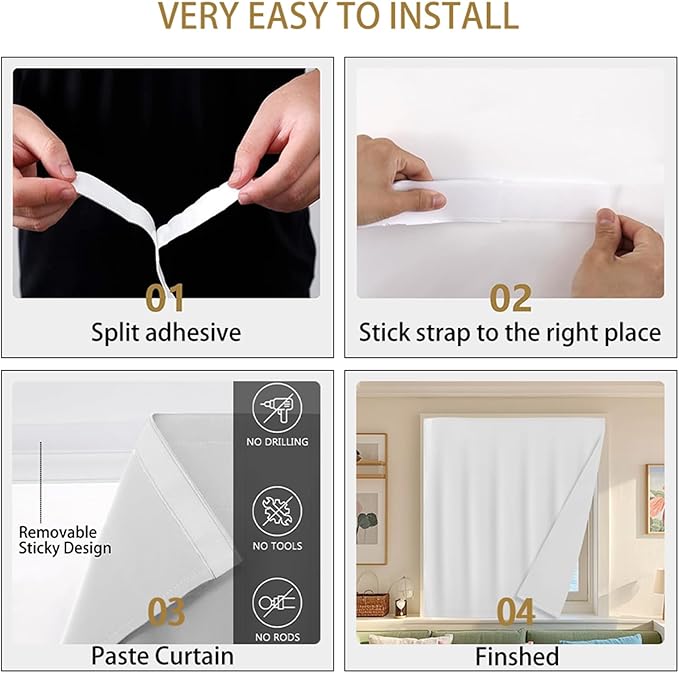 Under Sink Curtain for Closet, Privacy Short Cabinet Curtain Self Stick Adhesive Desk Skirt for Kitchen Classroom, Pink, 35" W x 20" L