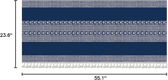 Kitchen Curtain Under The Sink Privacy Dust Proof Cabinet Curtains Short Curtains for Kitchen Waredore Laundry Room Navy Blue, 55.1" W x 23.6" L (Pack of 1)