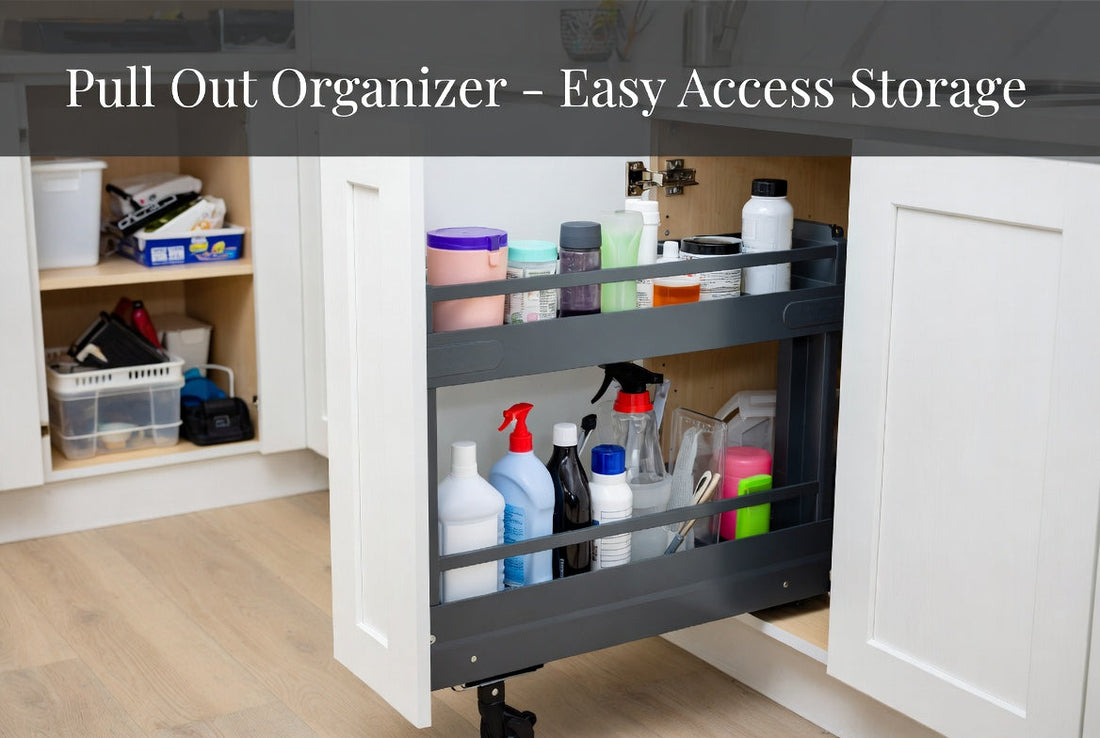 Pull out organizer for smarter and more organized home storage