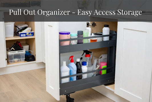 Pull out organizer for smarter and more organized home storage