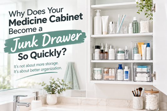 Medicine cabinet organization and bathroom storage ideas