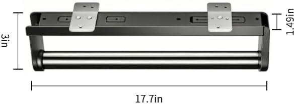 Pull Out Closet Rod, No Drill Pull Out Trouser Hanger, Telescopic Sliding Track Wardrobe Clothing Rail Closet Organizer Rack Pants and Coat Size 17.7x1.49x3 Inch