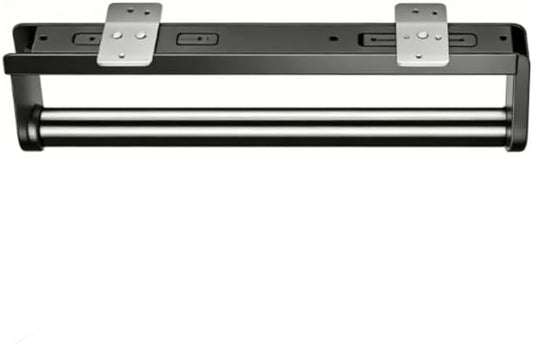 Pull Out Closet Rod, No Drill Pull Out Trouser Hanger, Telescopic Sliding Track Wardrobe Clothing Rail Closet Organizer Rack Pants and Coat Size 17.7x1.49x3 Inch