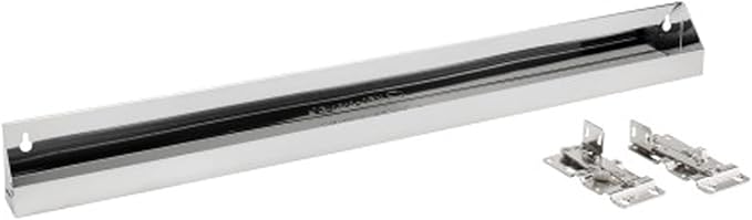 Rev-A-Shelf 31" Slim Tip-Out Sink Tray for Kitchen and Bathroom Base Cabinets, Stainless Steel Sponge Holder, Min Opening Width of 33.25", Silver, 6541-31-52