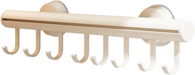 Vertical Space Saving Pull Out Suction Cup Clothes Hanger for Wardrobes Organization Without Drilling Modern Styles Strong Suction