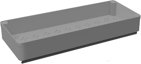 PrecisionAuto Expandable Pull-Out Drawer Organizer for Kitchen Cabinets - Heavy Duty Slide-Out Shelf, Adhesive & No Drill Install, Under Shelf Storage for Pots, Pans, Bathroom, Office - Gray, Small