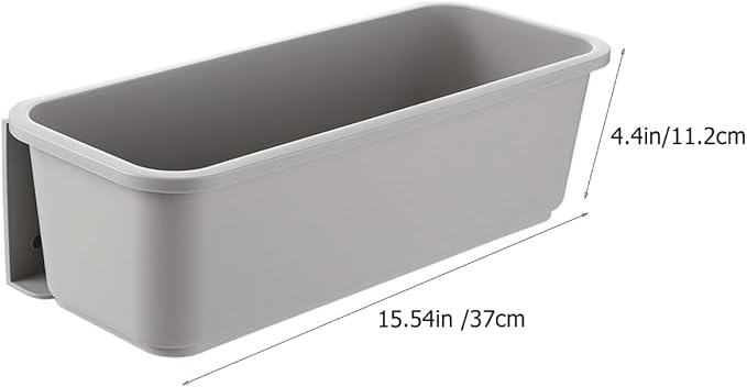 Ipetboom Cabinet Pull out Drawer Organizer Gray, Wall Mounted No-drill Kitchen Storage Box with Sliding Tray for Utensils and Silverware, Space-saving Pantry and Cabinet Organizer