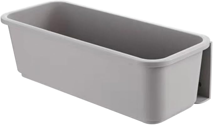 Ipetboom Cabinet Pull out Drawer Organizer Gray, Wall Mounted No-drill Kitchen Storage Box with Sliding Tray for Utensils and Silverware, Space-saving Pantry and Cabinet Organizer
