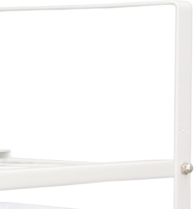 Kitchen Cabinet Storage Shelf Rack Durable Organization for Home (White)