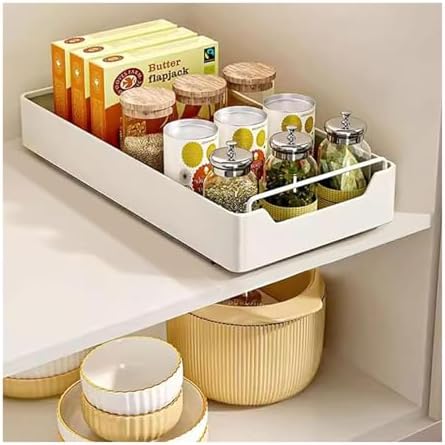 Kitchen Organizer Pull Out Drawers* Pull-Out Kitchen Storage Drawer,Pull-out Kitchen CupboardTelescopic Drawer Pull Out Drawer Kitchen Expandable Pull Out Drawers Pull Out Cupboard Organizer No Drilli