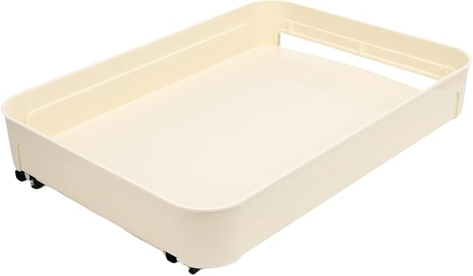 AUNMAS Pull Out Cabinet Organizer, No Drill Slide Out Drawer with Quiet Three Section Guiding Rail, for Kitchen Pantry Bathroom Under Sink Storage Tray