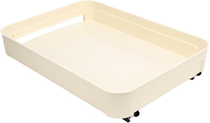 POCREATION Pull Out Cabinet Drawer, No Drill Slide Out Drawer Under Sink Storage Tray with Sliding Rail 42.5x30.5x7.5cm