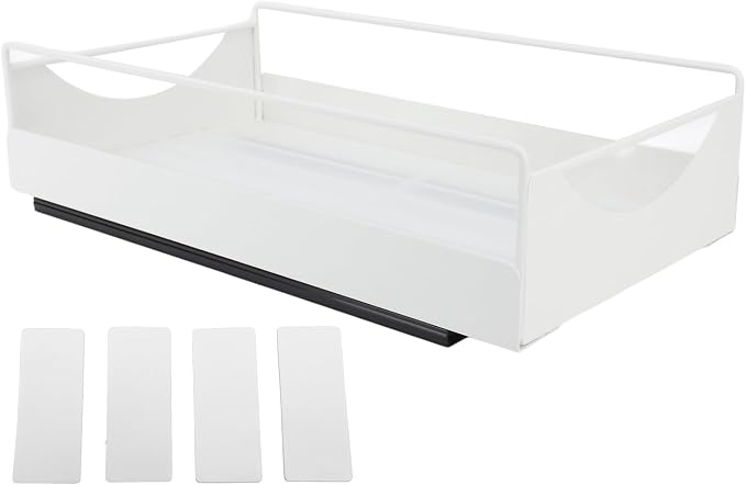 Estink Pull Out Cabinet Organizer Cabinet Drawers Slide Out Kitchen Pull Out Drawers for Cabinets Slide Out Pantry Shelves No Drill Installation with Smooth Glide (M(66x45x17cm/26x17.72x6.69in))