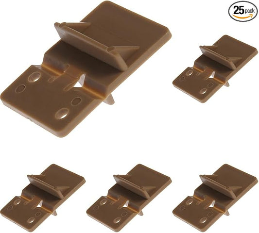 Hillman 57061 Drawer Pull-Out Stop, 1 Count (Pack of 25), Brown, 5 Pieces