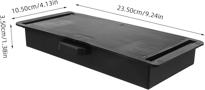 Adhesive under Desk Storage Box Hidden Slide Out Drawers No Drill Installation Desk Organizer for Home Office Kitchen 9.25X4.13X1.37In