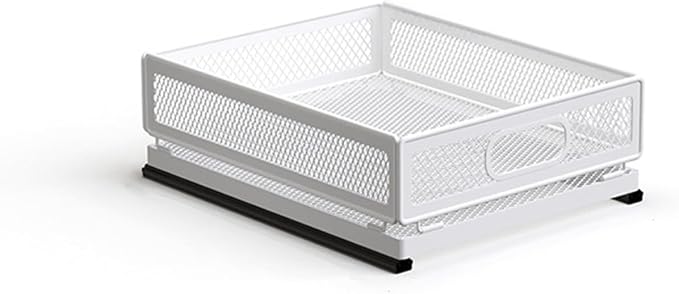 Pull Out Cabinet Organizer, Slide Out Drawers Fixed with Adhesive Nano Film, Pantry Shelves Sliding Drawer Storage Organization for Kitchen/Bathroom/Bedroom (11.8*9.4*3.9inch/30*24*10cm)