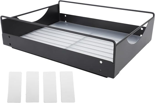 Estink Pull Out Cabinet Organizer Cabinet Drawers Slide Out Kitchen Pull Out Drawers for Cabinets Slide Out Pantry Shelves No Drill Installation with Smooth Glide (L)