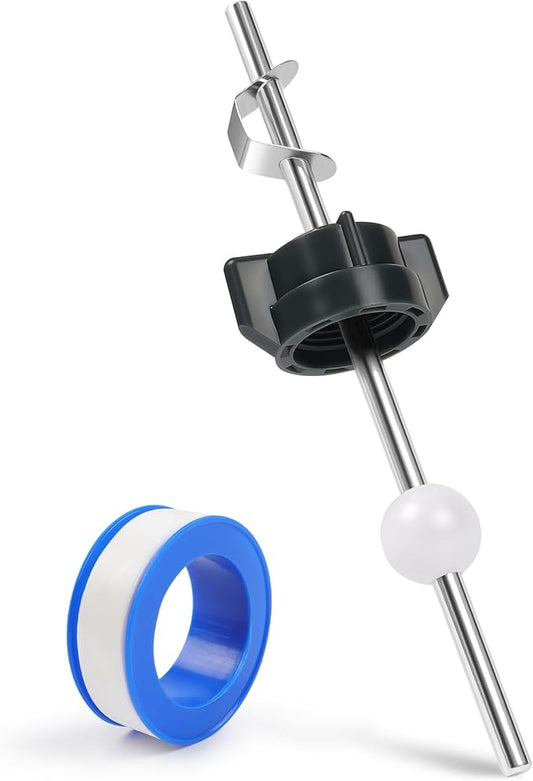 Lavatory Pop Up Center Piece Assembly, Ball Pop Up Stopper Lever Compatible with Pfister, Delta, 18MM Ball, Sink Pivot Rod Replacement Parts