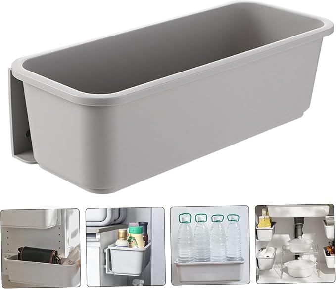 Wall-Mounted Knife Rack Storage Box Kitchen Under Shelf Organizer Pull-Out Drawer for Cabinets No-Drill Design Space-Saving Kitchen Accessories