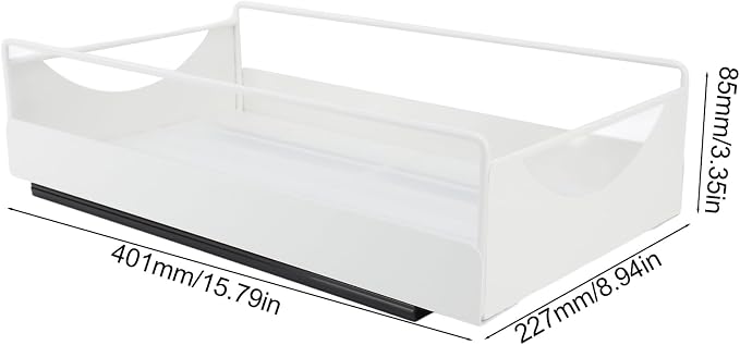 Estink Pull Out Cabinet Organizer Cabinet Drawers Slide Out Kitchen Pull Out Drawers for Cabinets Slide Out Pantry Shelves No Drill Installation with Smooth Glide (M(66x45x17cm/26x17.72x6.69in))