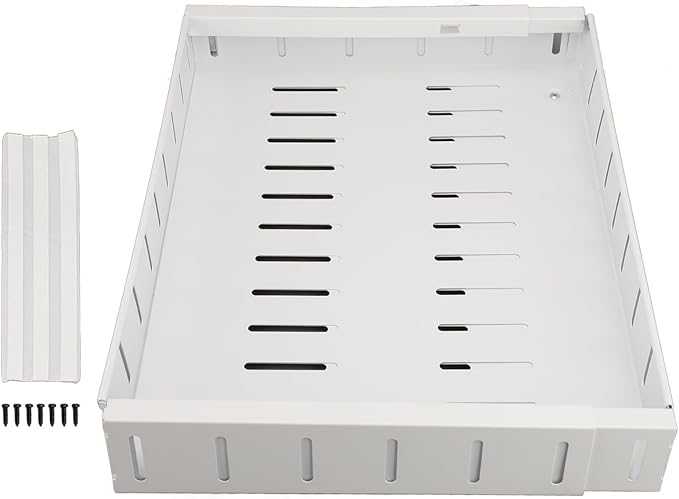 Focket Expandable Pull Out Drawers For Cabinets, Heavy Duty Slide Out No Drill Adjustable Drawers With Adhesive Tape And Dividers For Kitchen Pantry Bathroom Storage