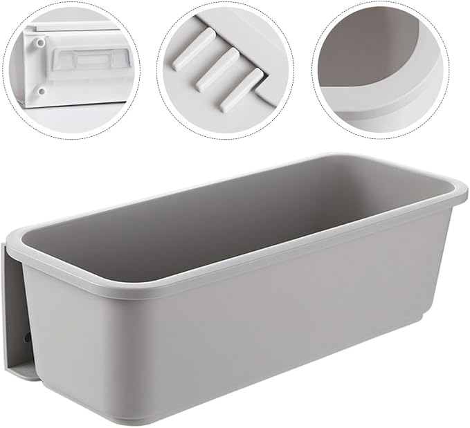 Cabilock Shelf Pull out Drawer Organizer Gray Kitchen Cabinet Storage Box No Drilling Space-saving Holder under Sink and Narrow Gap Storage