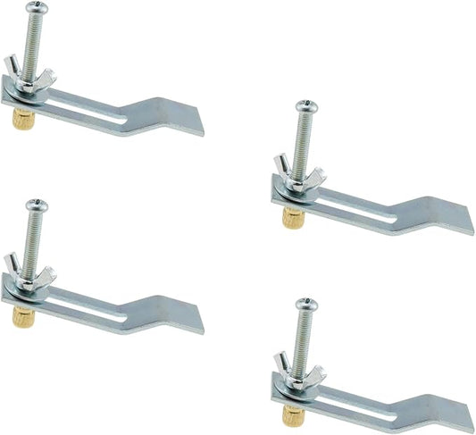 DGZZI 4PCS Undercounter Basin Clip Undermount Sink Mounting Bracket Kitchen Bathroom Washbasin Undercounter Mounting Screw Accessories