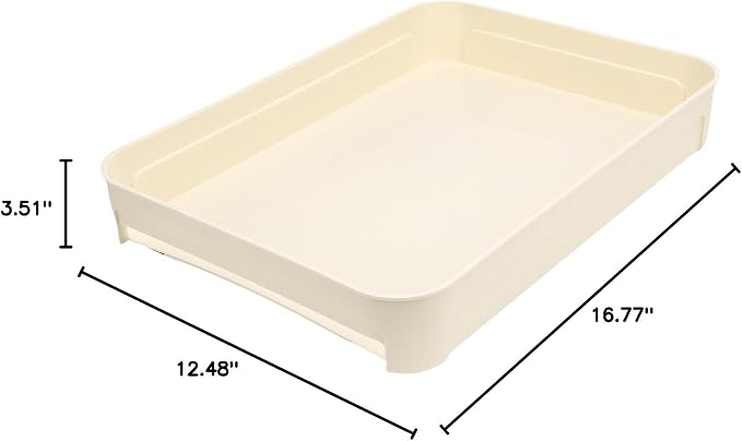 Aramox No Drill Pull Out Cabinet Organizer - Slide Out Under Sink Storage Tray with Smooth Sliding Rail for Kitchen