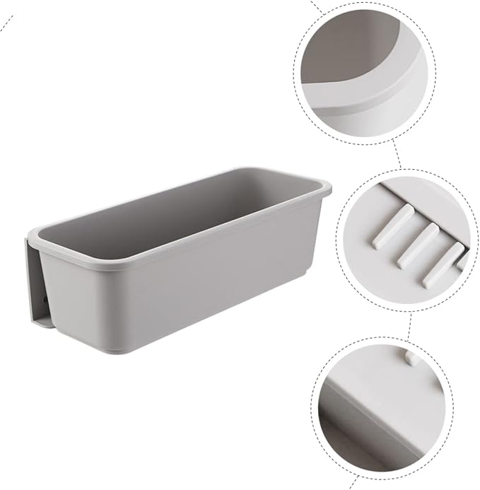PRETYZOOM Cabinet Pull Out Storage Organizer for Shelf Drawer No Drill Installation Grey Plastic for Pantry and Cabinet