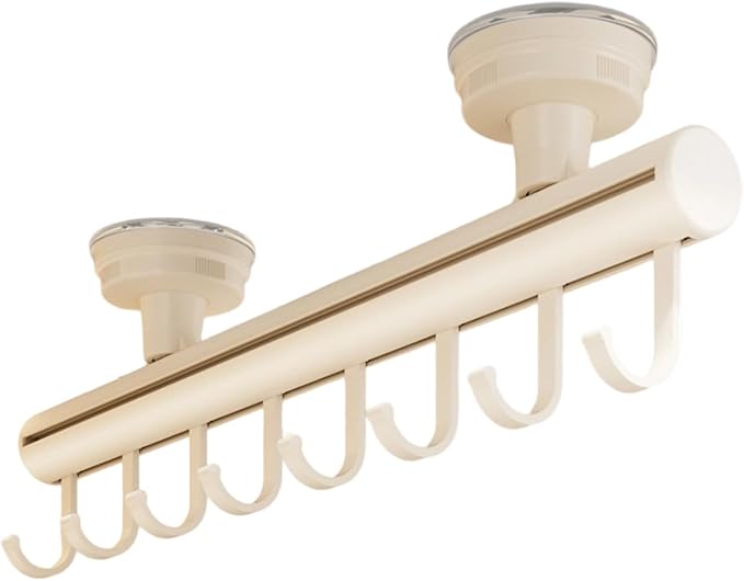 Modern Simple Suction Cup Hanger Systems Pull Out Design for Clothes Storage in Closet Wardrobes Space Efficient Suction Cup Hanger