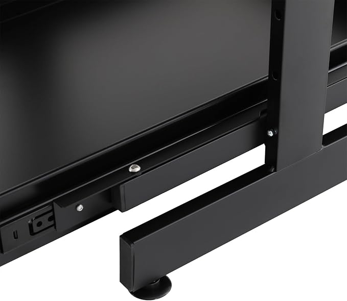2-Tier Pull Out Cabinet Organizer, Pull out Drawers for Cabinets, No Drill Adjustable Roll Out Shelves Sliding Cabinet for Kitchen,Bathroom,Pantry,Under Sink Storage (Black)
