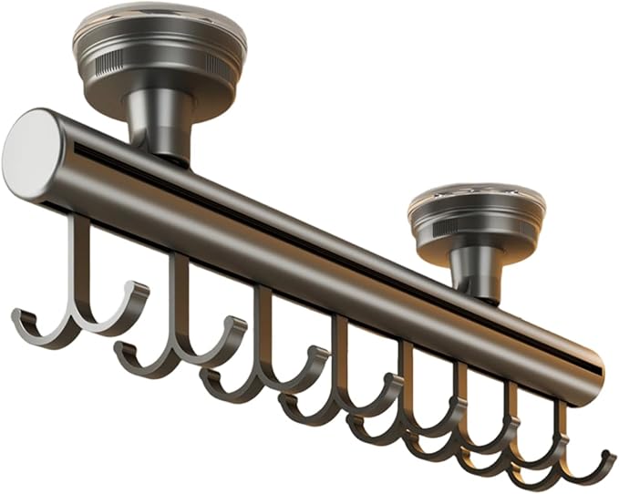 Modern Simple Suction Cup Hanger Systems Pull Out Design for Clothes Storage in Closet Wardrobes Space Efficient Suction Cup Hanger