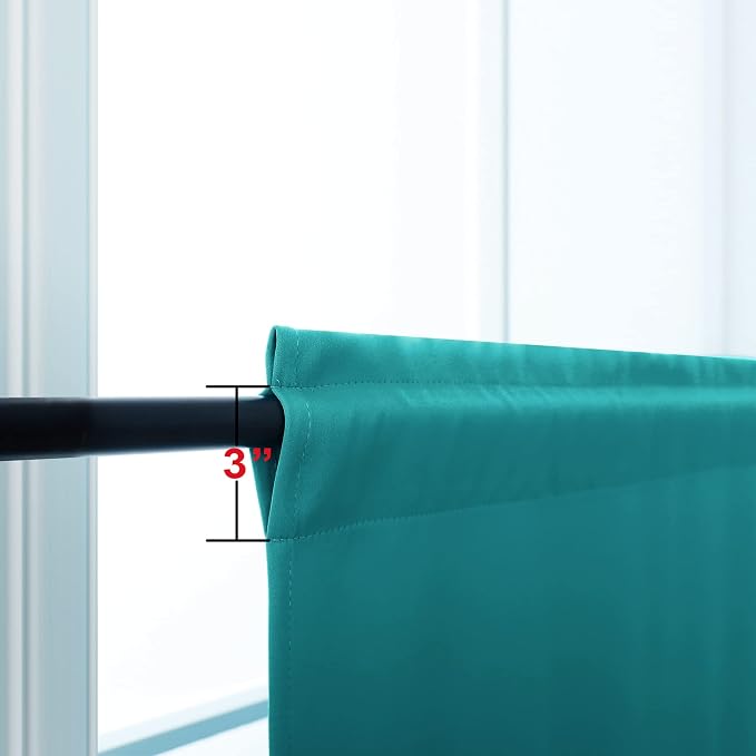 KOUFALL Laundry Room Cover Up Curtains for Shelves and Storage Privacy Short Small Blackout Curtains to Hide Clutter Washer and Dryer Washing Machine Storage Boxes