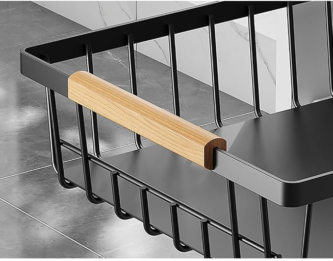 Pull Out Cabinet Organizer, Heavy Duty Slide Out Drawer, No Drill Pull Out Drawers, Multifunctional Pantry Shelves Under Sink Storage Kitchen Drawer for Bathroom Pantry