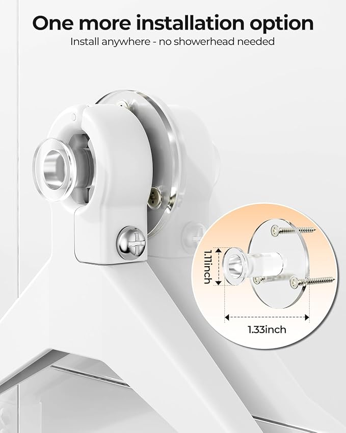 ODesign 4 Tier Height-Adjustable Shower Caddy Hanging Anti-Swing-Over The Shower Head Caddy-Storage Organizer Bathroom Shelves Basket-White