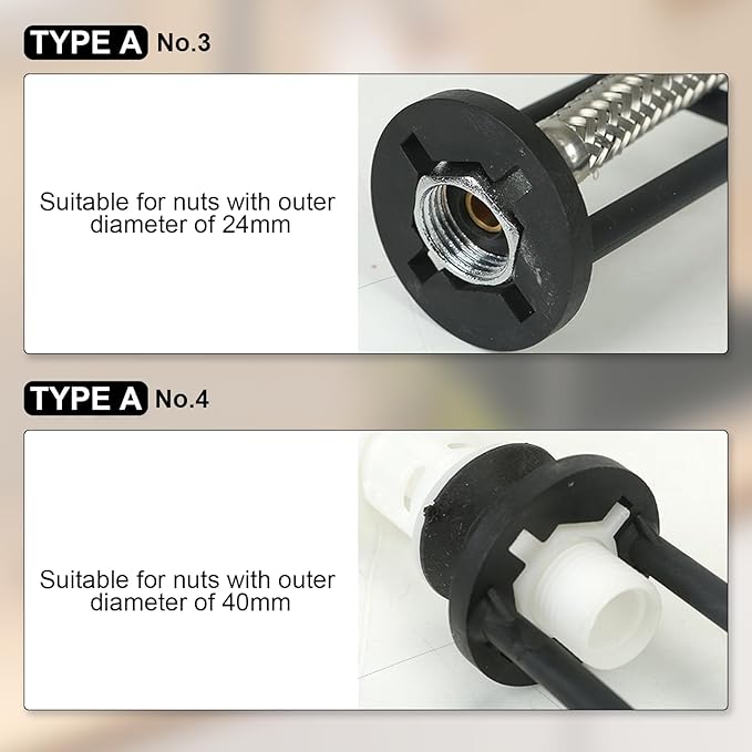 2 Pcs Multifunctional Sink & Basin Faucet Wrench Set, Plumbing Tools for Tight Spaces Under Sink, Kitchen Bathroom Home Installation and Repair