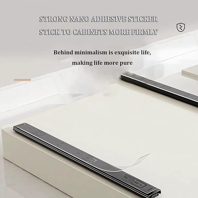 Extendable Sliding Drawer,Extendable Drawer For Kitchen Storage,Slide Out Drawer Storage Shelves for Kitchen Cupboard,No Need Drill and Nailing,for Cabinets Kitchen Living Room.(Size:40 * 43 * 7cm)