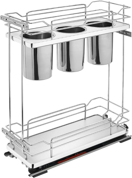 Rev-A-Shelf Two-Tier Utensil Pullout Organizers w/Soft-Close