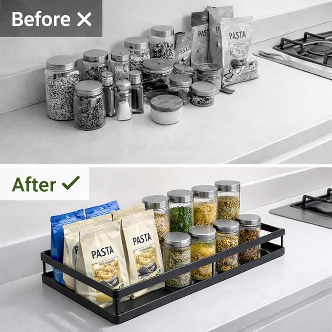 Pull Out Cabinet Organizer, Pull Out Drawers for Cabinets, No Drill Adhesive Slide Out Drawer, Kitchen Cabinet Organizer, Under Sink Organizer, Cabinet Pull Out Shelf, Heavy Duty Metal Basket