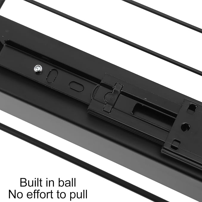 Estink Pull Out Cabinet Organizer Cabinet Drawers Slide Out Kitchen Pull Out Drawers for Cabinets Slide Out Pantry Shelves No Drill Installation with Smooth Glide (L)