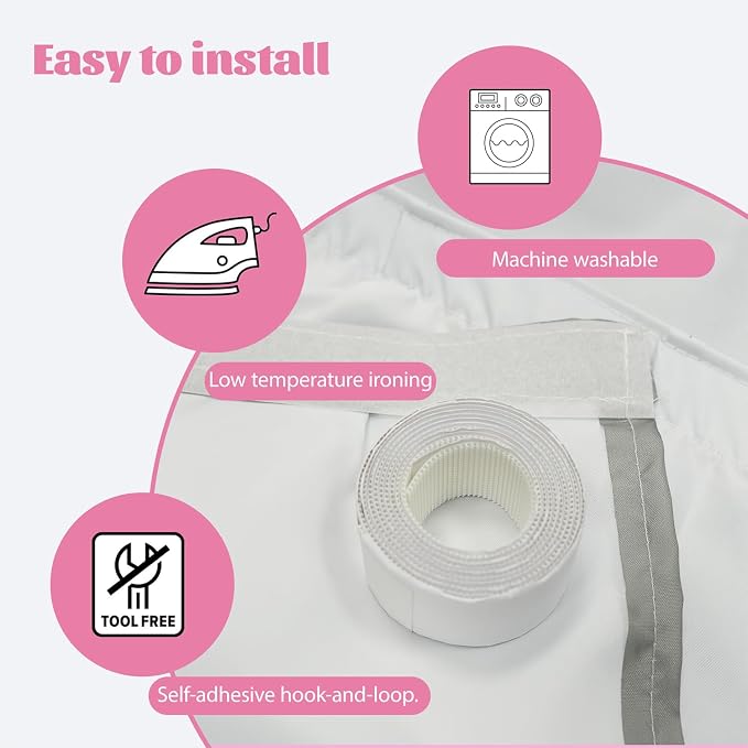 Pink Bow Sink Skirt for Preppy Bathroom Decor, Self Stick Adhesive Waterproof Fabric, Coquettecute Under Sink Curtain Skirt, Pedestal Sink Accessories Decor,