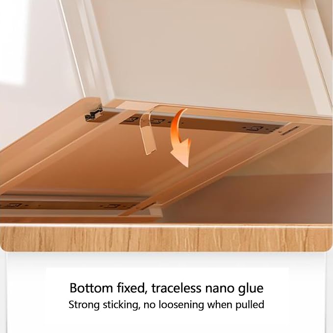 Pull Out Drawers for Cabinets Cabinet Extendable Basket Expandable Drawer Pull Out Drawer Drawer without Drilling Kitchen Organizer Steel Material for Kitchen Living Room Bedroom