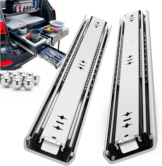 Heavy Duty Drawer Slides Full Extension Runners 12 14 16 18 20 22 24 26 28 30 32 34 36 38 40 Inch Side Mount Rails for Drawer Capacity 201 lb 1 Pair
