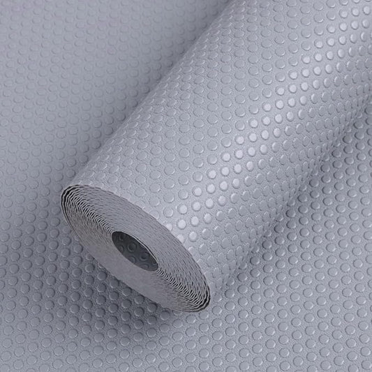 Shelf Liners for Kitchen Cabinets Non-Adhesive: Waterproof Drawer Liner 14 Inch × 300 inch Light Grey - Easy to Cut EVA Cupboard Mat for Pantry Shelves