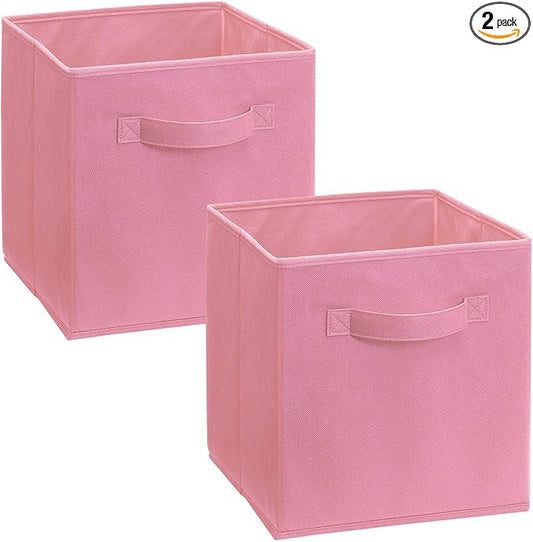 ClosetMaid 1468 Cubeicals Fabric Drawers, Pink, 2-Pack