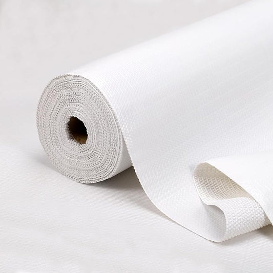 Practical White Shelf Liners for Kitchen Cabinets 12" x20FT, Non-Adhesive Drawer Liner, Non-Slip Strong Grip Cabinet Liner Thickened Waterproof Shelf Paper for Pantry, Countertops, Organizers