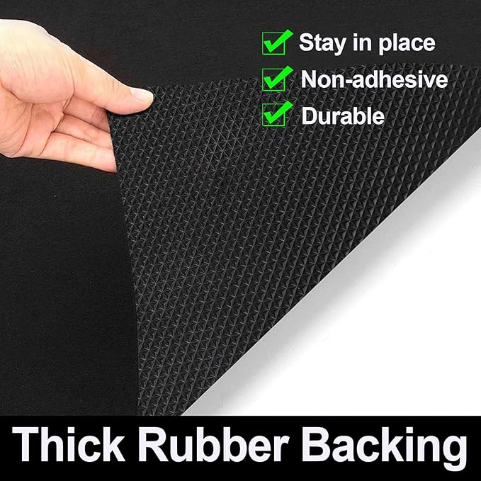AiBOB Waterproof Under Sink Mat, Absorbent Quick Dry Sink Liners Protect Cabinets, Durable Shelf Liners, Slip Resistant and Non-Adhesive, 24X36, Pure Black