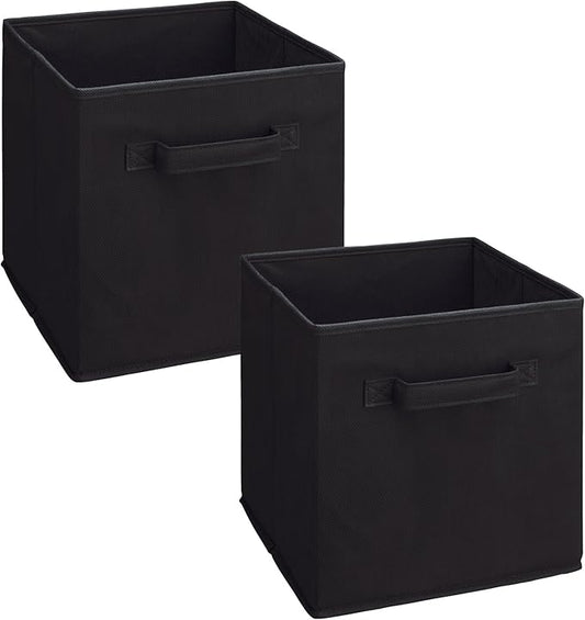 ClosetMaid 3784 Cubeicals Fabric Drawer, Black, 2-Pack
