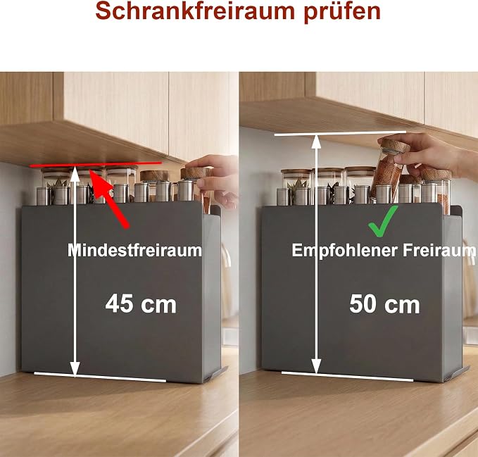 2 Tier No Assembly Pull Out Spice Rack Countertop, Sliding Drawer for Tall Bottles, with Magnetic Panels with Paper Towel Holder and 4 Hooks